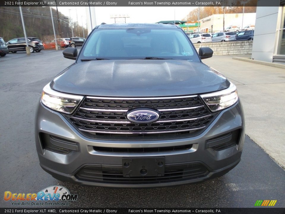 2021 Ford Explorer XLT 4WD Carbonized Gray Metallic / Ebony Photo #8
