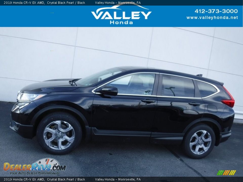2019 Honda CR-V EX AWD Crystal Black Pearl / Black Photo #2