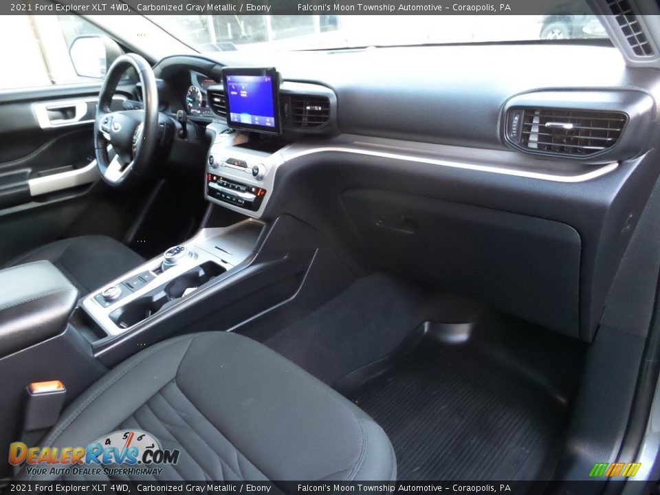 2021 Ford Explorer XLT 4WD Carbonized Gray Metallic / Ebony Photo #12
