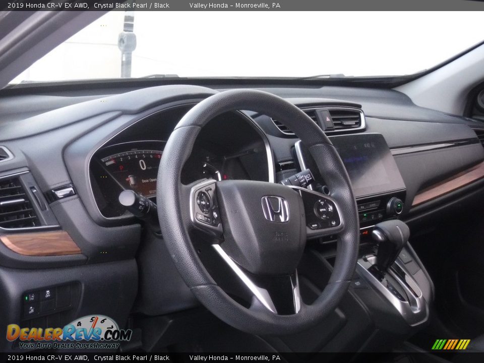 2019 Honda CR-V EX AWD Crystal Black Pearl / Black Photo #8