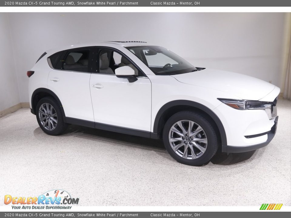2020 Mazda CX-5 Grand Touring AWD Snowflake White Pearl / Parchment Photo #1