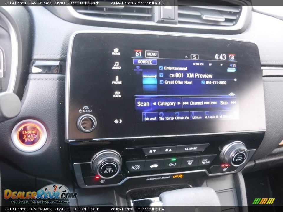 2019 Honda CR-V EX AWD Crystal Black Pearl / Black Photo #15