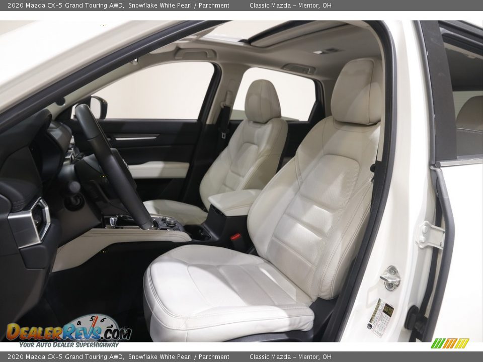 2020 Mazda CX-5 Grand Touring AWD Snowflake White Pearl / Parchment Photo #5