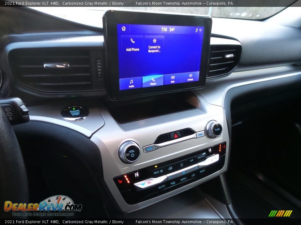 2021 Ford Explorer XLT 4WD Carbonized Gray Metallic / Ebony Photo #26