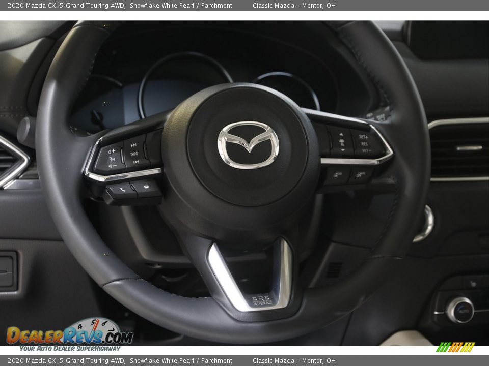 2020 Mazda CX-5 Grand Touring AWD Snowflake White Pearl / Parchment Photo #7