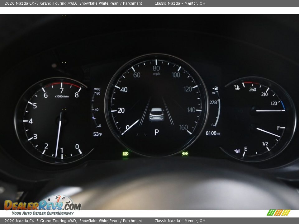 2020 Mazda CX-5 Grand Touring AWD Snowflake White Pearl / Parchment Photo #8