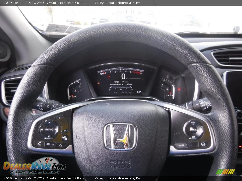 2019 Honda CR-V EX AWD Crystal Black Pearl / Black Photo #21