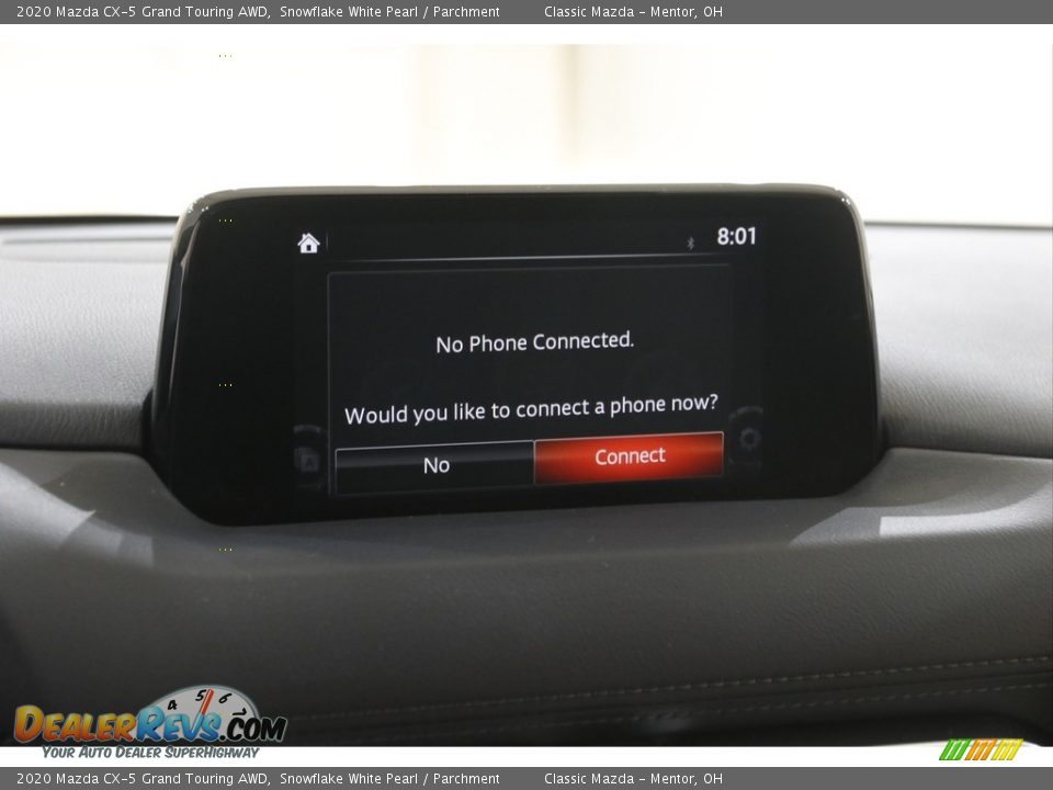 2020 Mazda CX-5 Grand Touring AWD Snowflake White Pearl / Parchment Photo #10