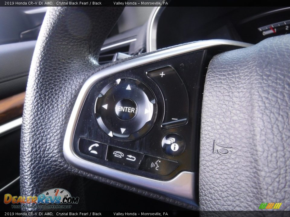 2019 Honda CR-V EX AWD Crystal Black Pearl / Black Photo #22