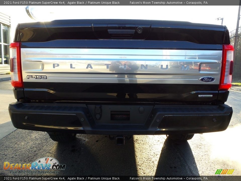 2021 Ford F150 Platinum SuperCrew 4x4 Agate Black / Platinum Unique Black Photo #3