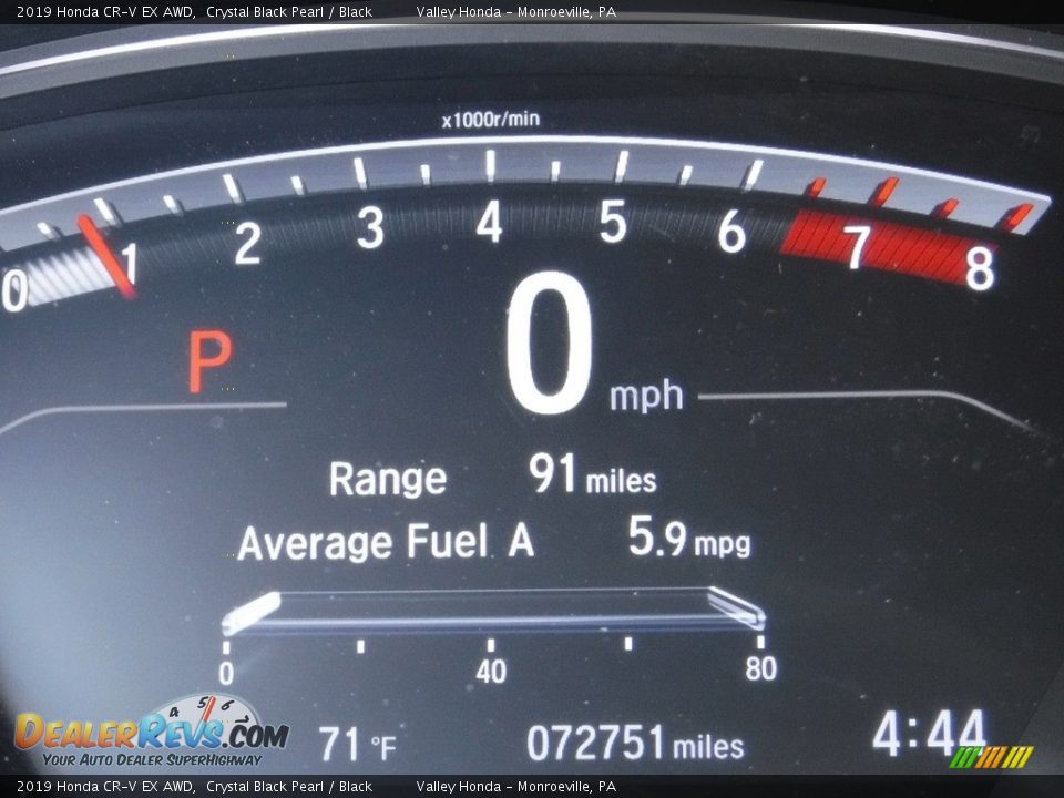 2019 Honda CR-V EX AWD Crystal Black Pearl / Black Photo #29