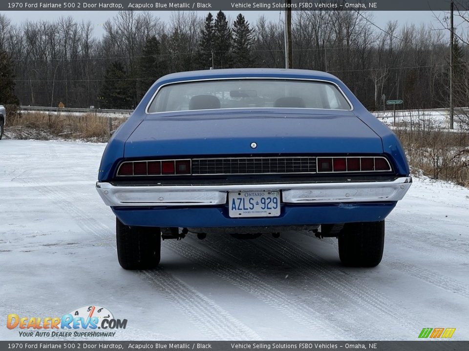 Acapulco Blue Metallic 1970 Ford Fairlane 500 2 Door Hardtop Photo #10