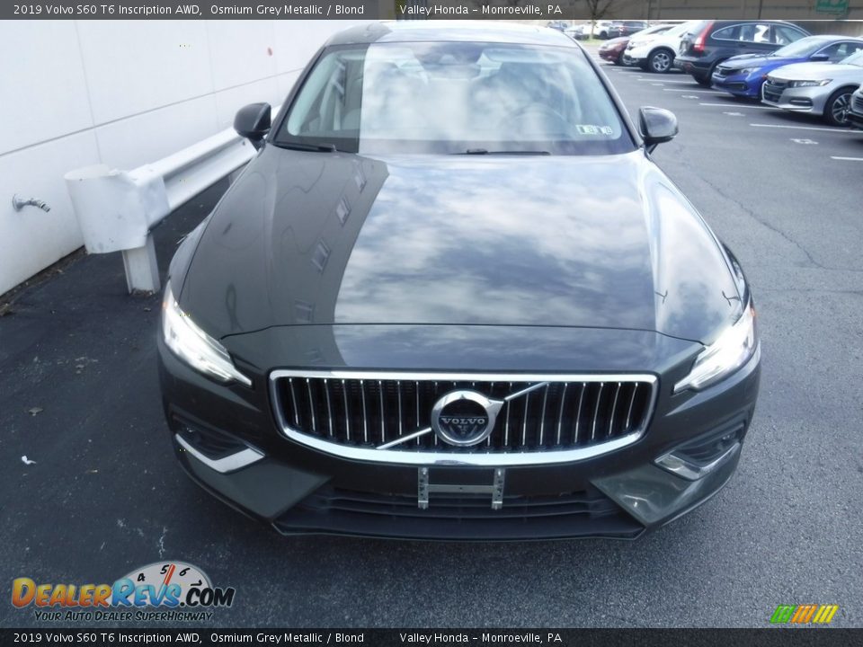 2019 Volvo S60 T6 Inscription AWD Osmium Grey Metallic / Blond Photo #5