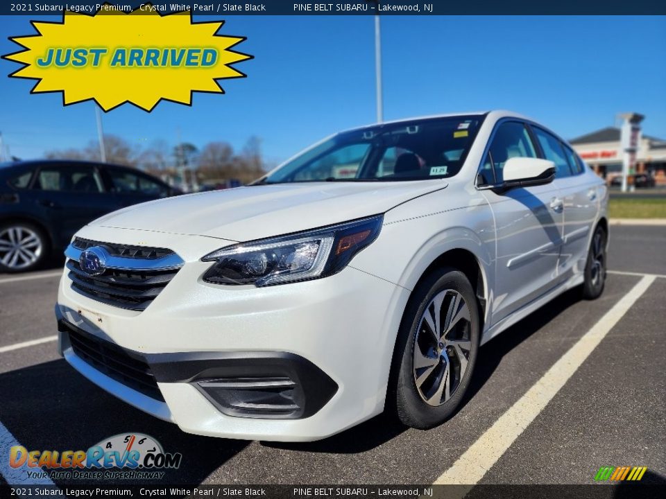 2021 Subaru Legacy Premium Crystal White Pearl / Slate Black Photo #1