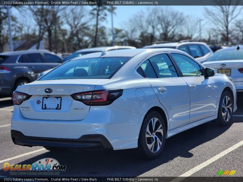 2021 Subaru Legacy Premium Crystal White Pearl / Slate Black Photo #7
