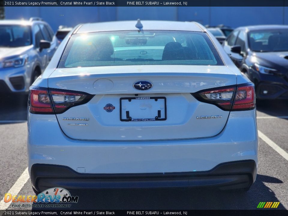 2021 Subaru Legacy Premium Crystal White Pearl / Slate Black Photo #8