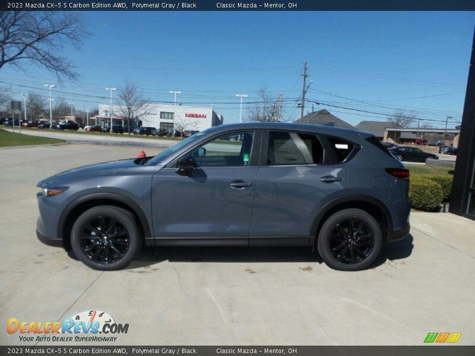 2023 Mazda CX-5 S Carbon Edition AWD Polymetal Gray / Black Photo #6