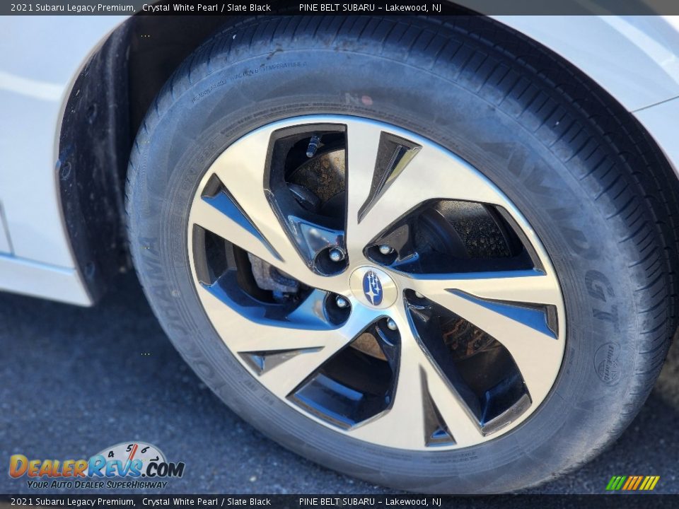 2021 Subaru Legacy Premium Crystal White Pearl / Slate Black Photo #11