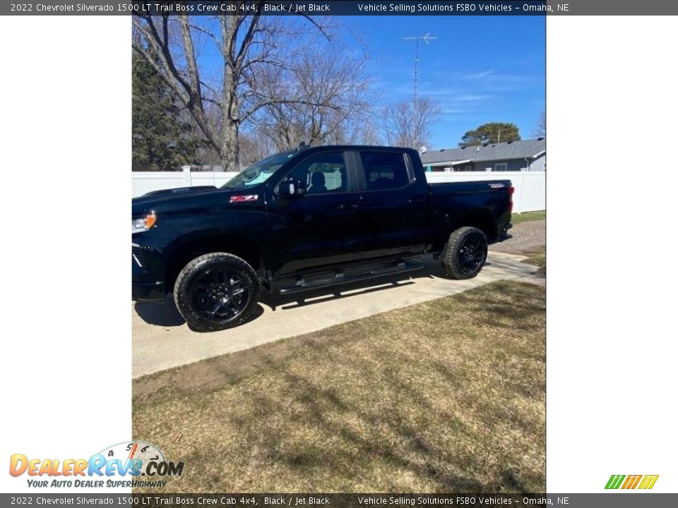 2022 Chevrolet Silverado 1500 LT Trail Boss Crew Cab 4x4 Black / Jet Black Photo #1