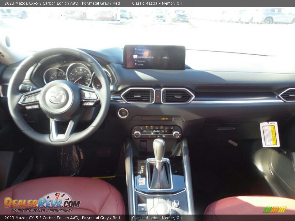 2023 Mazda CX-5 S Carbon Edition AWD Polymetal Gray / Red Photo #3