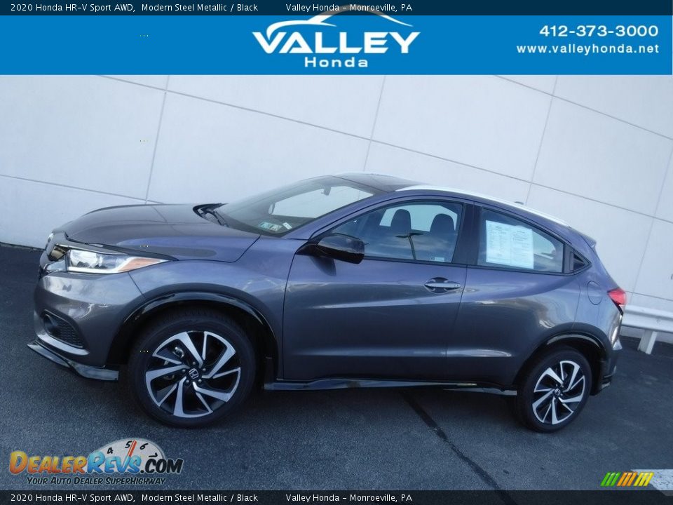 2020 Honda HR-V Sport AWD Modern Steel Metallic / Black Photo #2