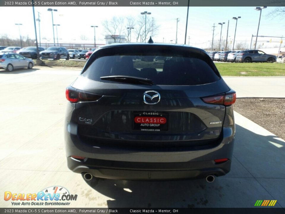 2023 Mazda CX-5 S Carbon Edition AWD Polymetal Gray / Black Photo #5