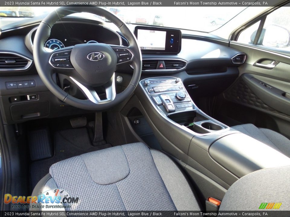 Black Interior - 2023 Hyundai Santa Fe Hybrid SEL Convenience AWD Plug-In Hybrid Photo #12