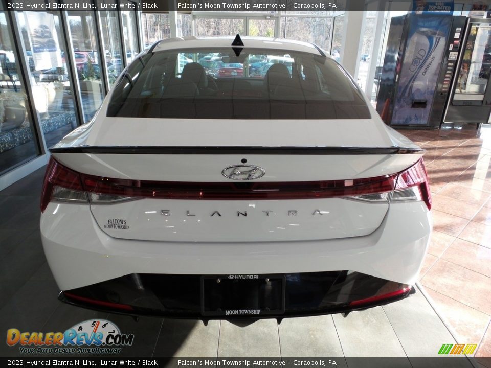 2023 Hyundai Elantra N-Line Lunar White / Black Photo #3