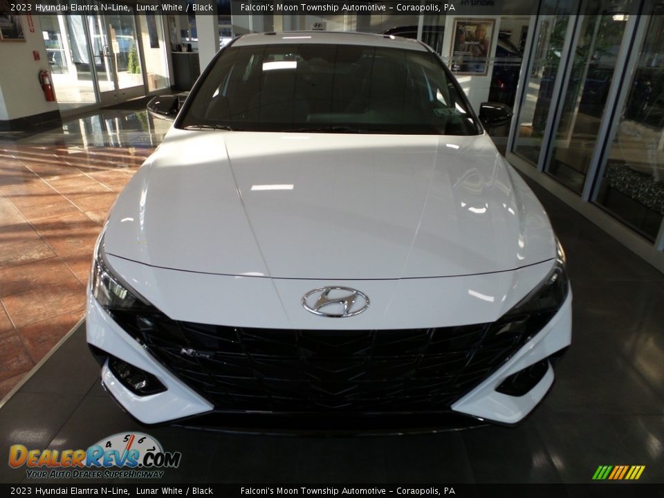 2023 Hyundai Elantra N-Line Lunar White / Black Photo #7