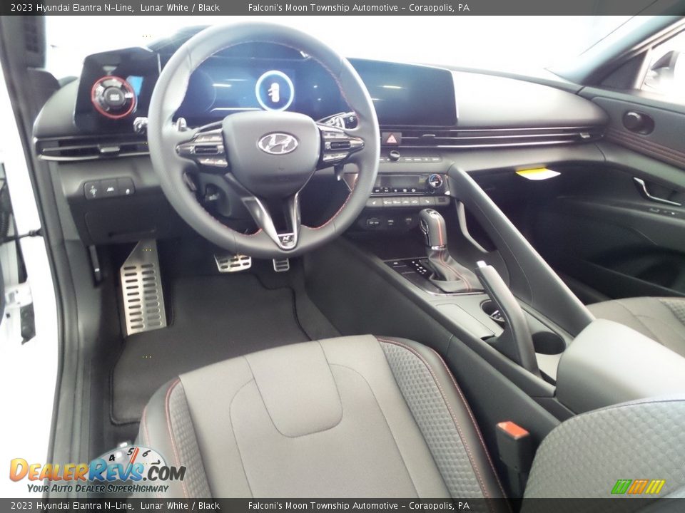 Black Interior - 2023 Hyundai Elantra N-Line Photo #12