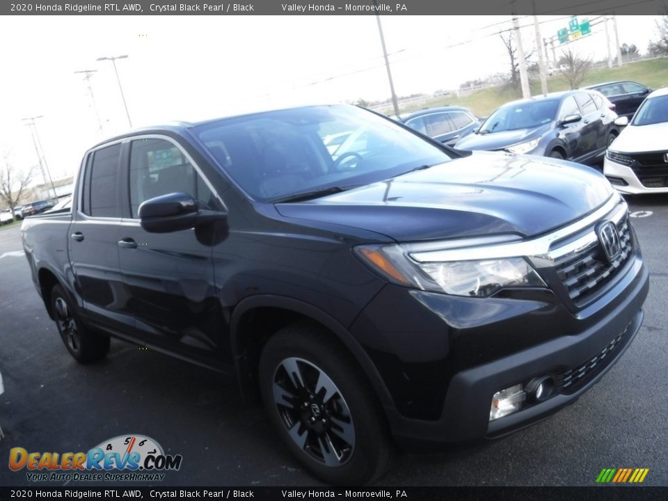 2020 Honda Ridgeline RTL AWD Crystal Black Pearl / Black Photo #6