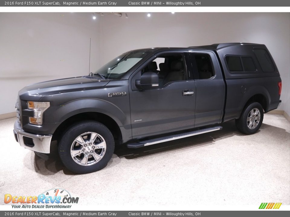 2016 Ford F150 XLT SuperCab Magnetic / Medium Earth Gray Photo #3