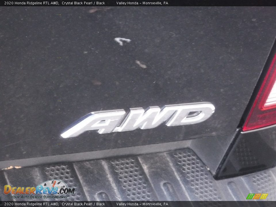2020 Honda Ridgeline RTL AWD Crystal Black Pearl / Black Photo #9