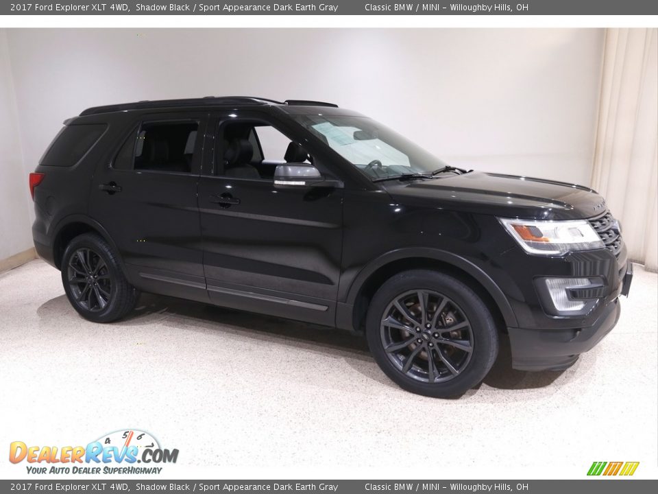 2017 Ford Explorer XLT 4WD Shadow Black / Sport Appearance Dark Earth Gray Photo #1