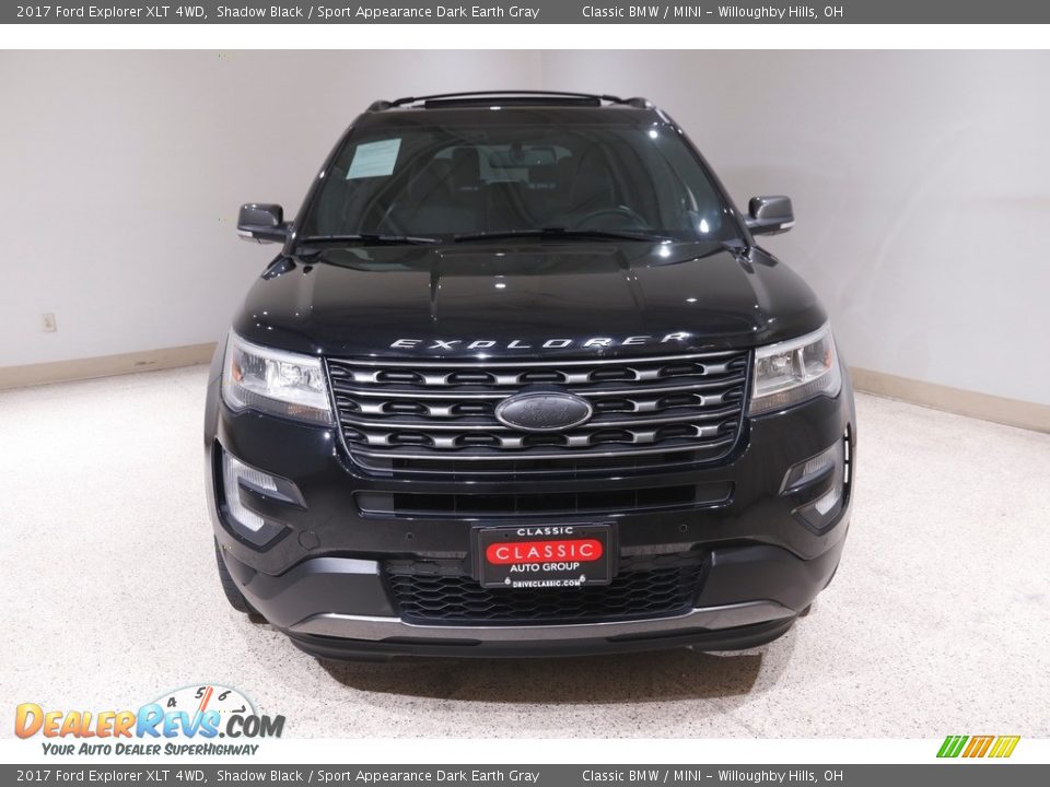 2017 Ford Explorer XLT 4WD Shadow Black / Sport Appearance Dark Earth Gray Photo #2