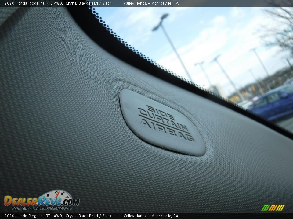 2020 Honda Ridgeline RTL AWD Crystal Black Pearl / Black Photo #29