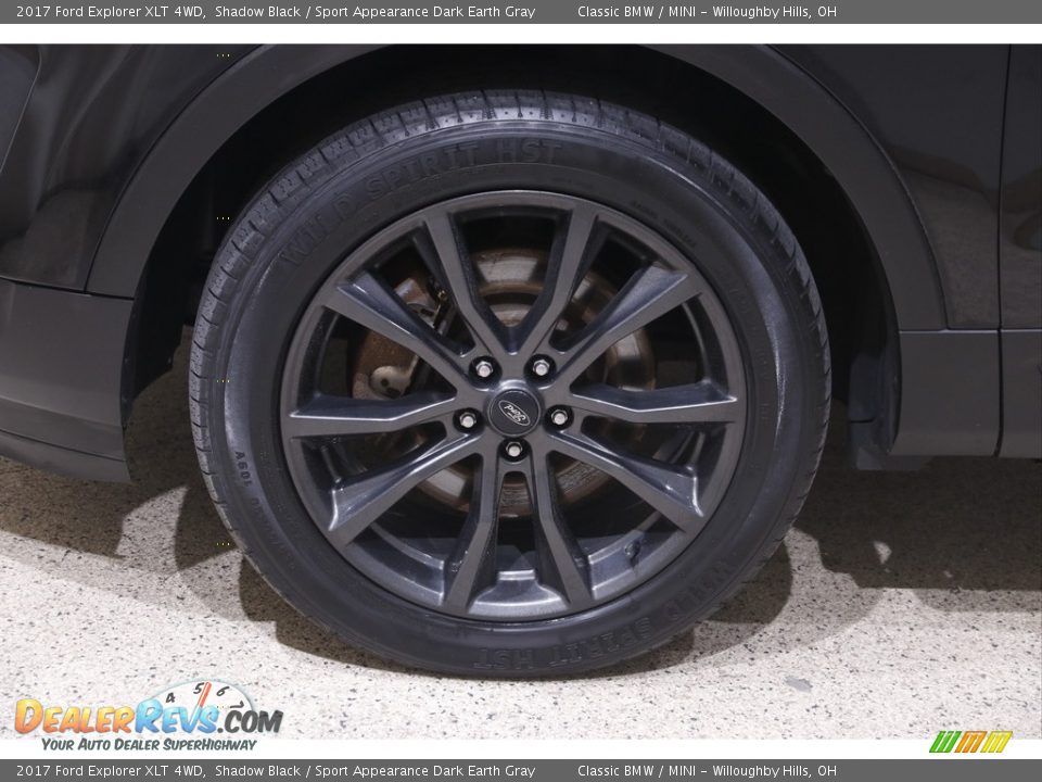 2017 Ford Explorer XLT 4WD Shadow Black / Sport Appearance Dark Earth Gray Photo #24