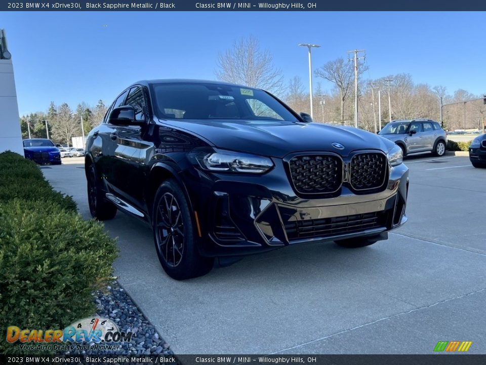 2023 BMW X4 xDrive30i Black Sapphire Metallic / Black Photo #1