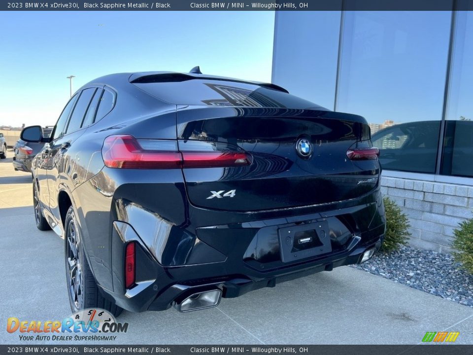 2023 BMW X4 xDrive30i Black Sapphire Metallic / Black Photo #3