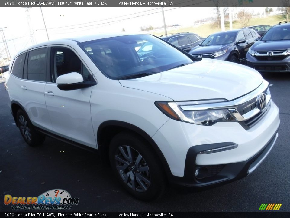 2020 Honda Pilot EX-L AWD Platinum White Pearl / Black Photo #6