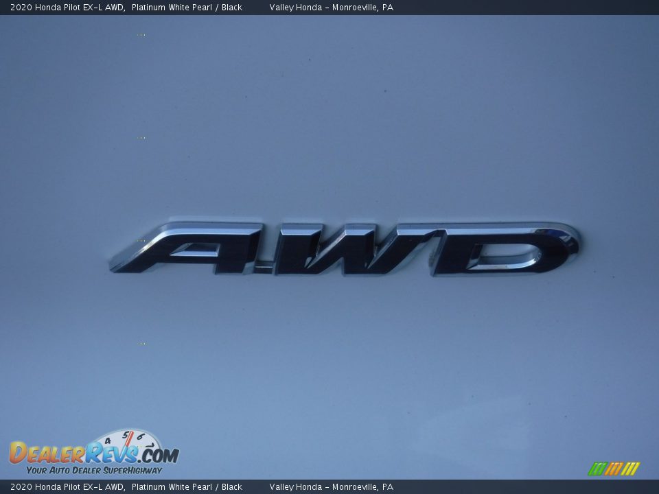 2020 Honda Pilot EX-L AWD Platinum White Pearl / Black Photo #8