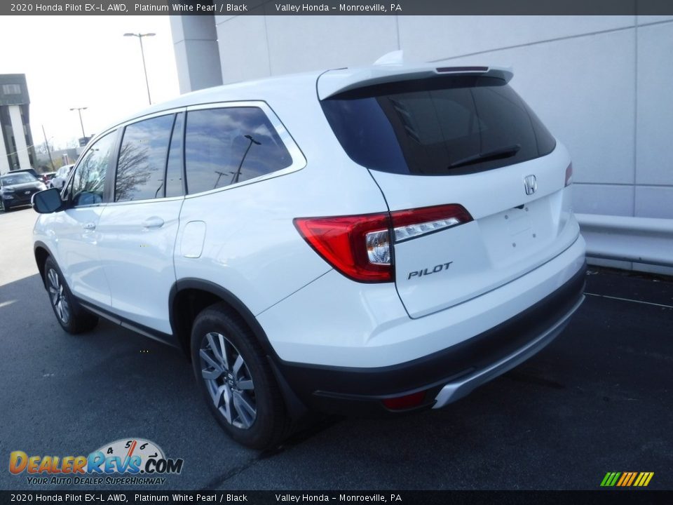 2020 Honda Pilot EX-L AWD Platinum White Pearl / Black Photo #10