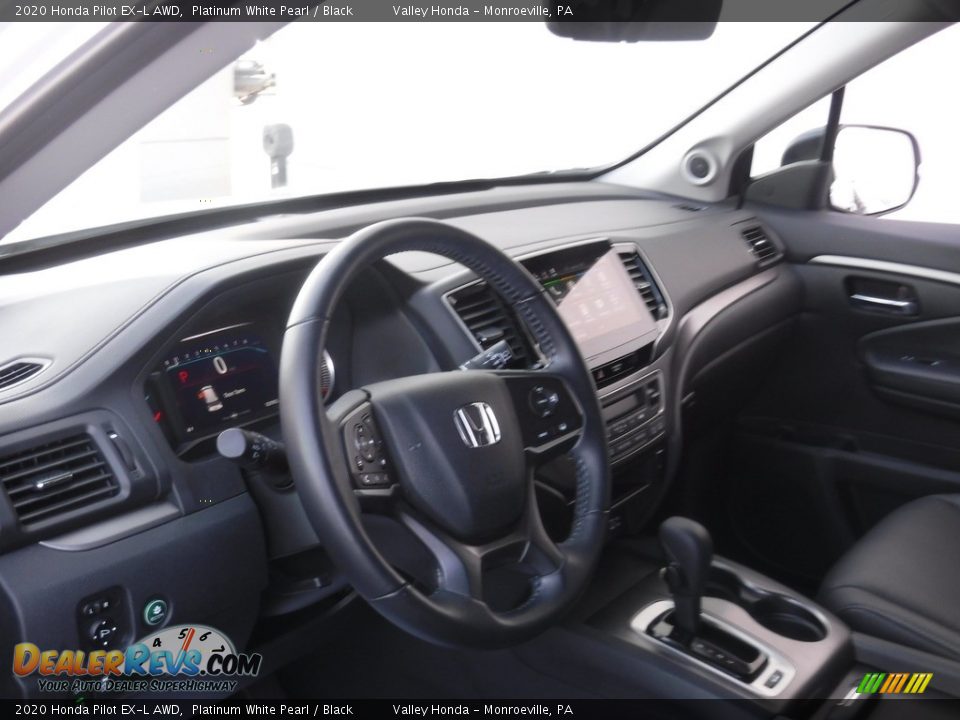 2020 Honda Pilot EX-L AWD Platinum White Pearl / Black Photo #12