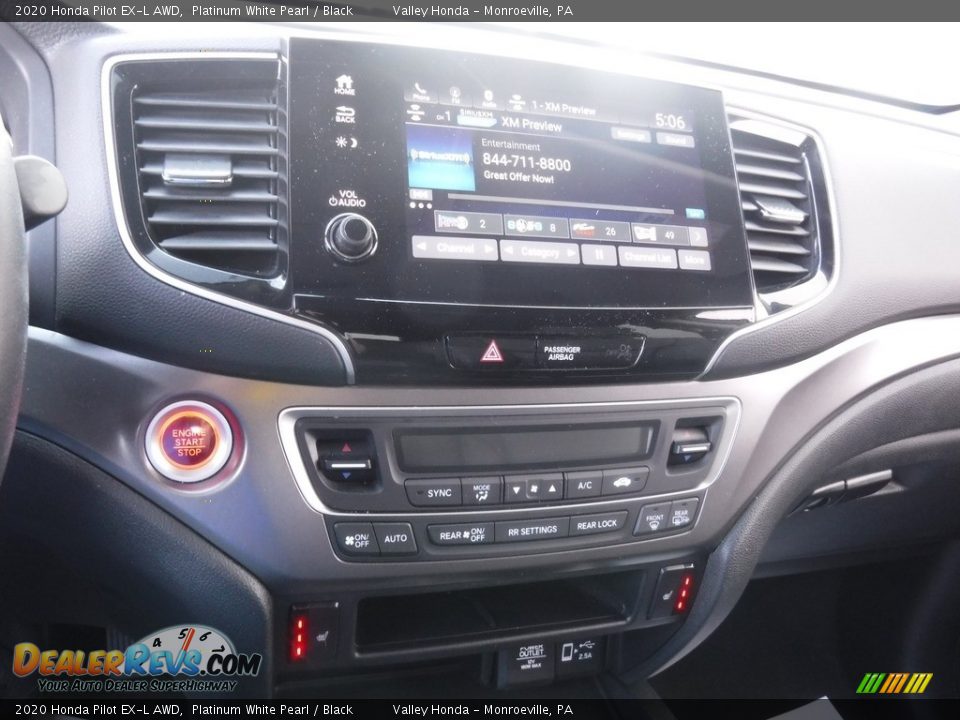 2020 Honda Pilot EX-L AWD Platinum White Pearl / Black Photo #22