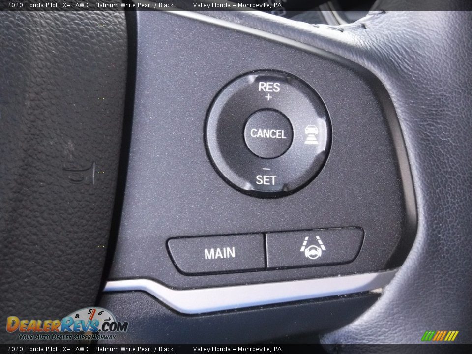 2020 Honda Pilot EX-L AWD Platinum White Pearl / Black Photo #25