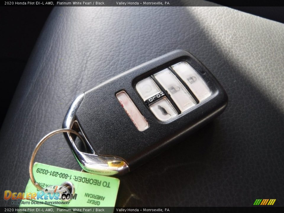 2020 Honda Pilot EX-L AWD Platinum White Pearl / Black Photo #33