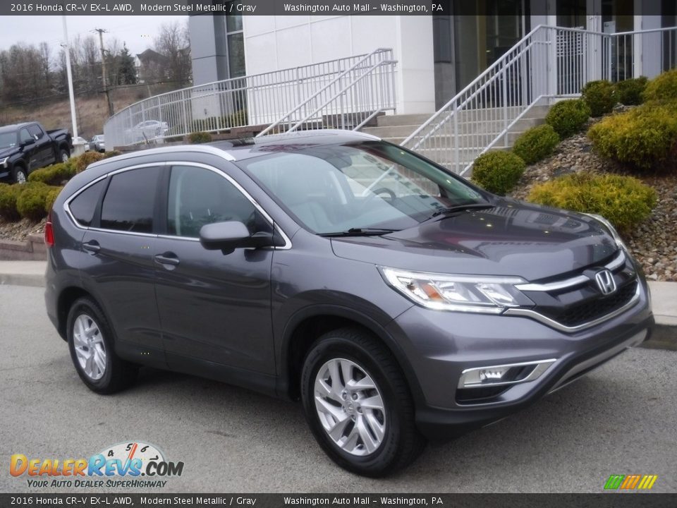 2016 Honda CR-V EX-L AWD Modern Steel Metallic / Gray Photo #1