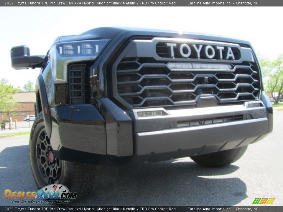 2022 Toyota Tundra TRD Pro Crew Cab 4x4 Hybrid Midnight Black Metallic / TRD Pro Cockpit Red Photo #2
