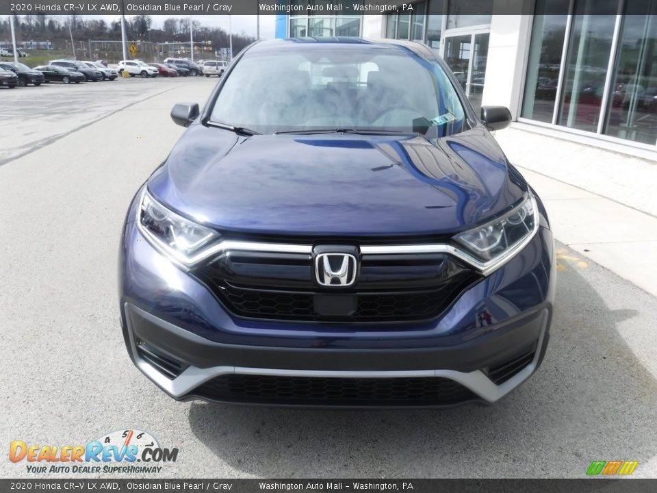 2020 Honda CR-V LX AWD Obsidian Blue Pearl / Gray Photo #3