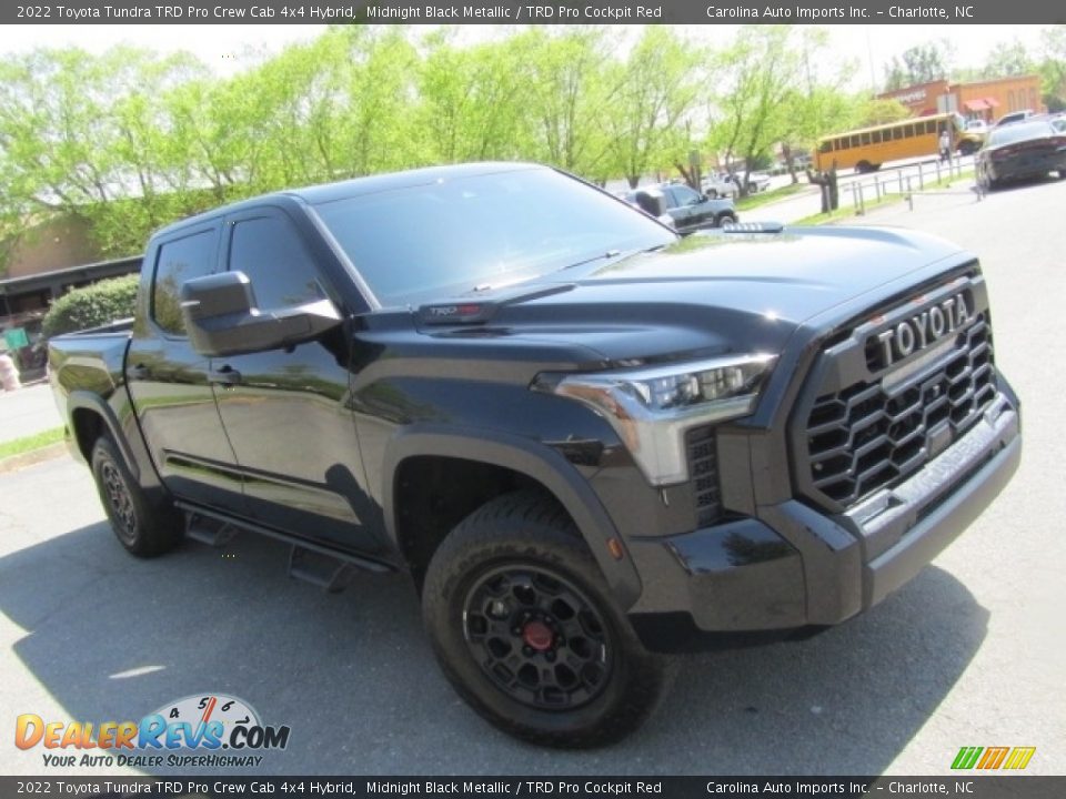 Midnight Black Metallic 2022 Toyota Tundra TRD Pro Crew Cab 4x4 Hybrid Photo #3